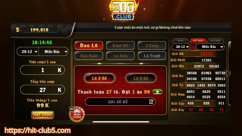 Giới thiệu sảnh chơi lô đề trực tuyến HITCLUB