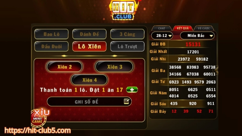 Hình thức chơi lô đề HITCLUB phổ biến