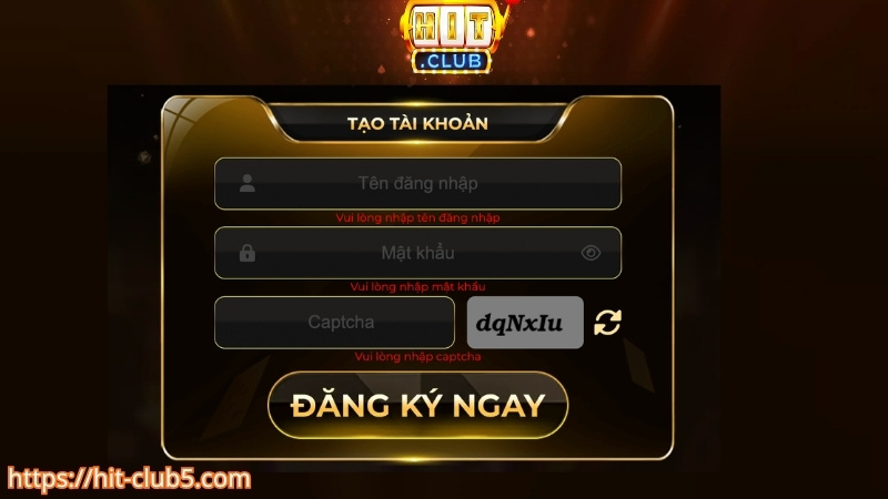 Lưu ý khi đăng ký tài khoản HITCLUB dành cho tân thủ