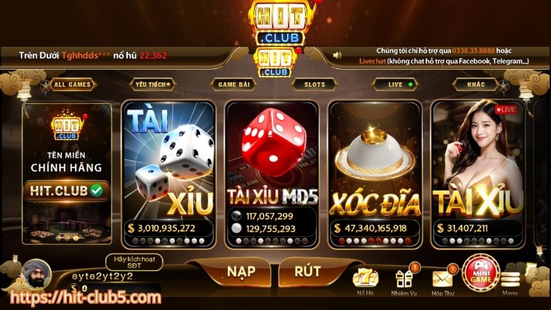 Ưu điểm vượt trội giúp Hitclub khẳng định vị thế độc tôn